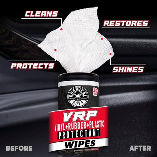 Chemical Guys VRP & Total Interior Cleaner & Protectant Wipes (60 Ct) - Use During Your Regular Car Wash & Detail on Leather, Rubber, Vinyl, Plastic & More in Your Cars, Trucks, SUVs, RVs - Image 5