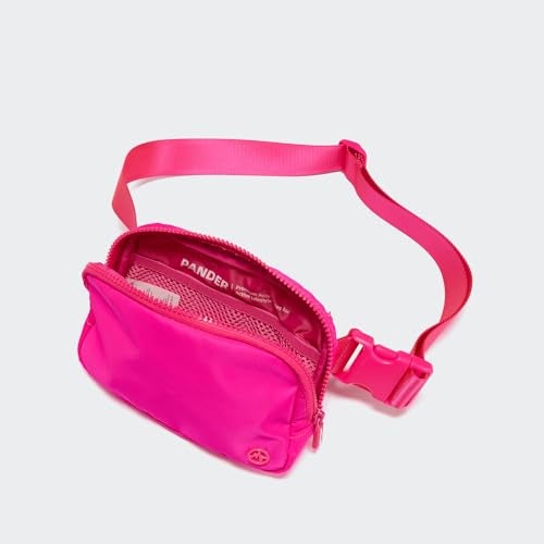 Pander Two Way Zipper Fanny Pack Nylon Everywhere Belt Bag for Women, Water Repellent Waist Packs, Crossbody Bags with Adjustable Strap (Sonic Pink). - Image 5