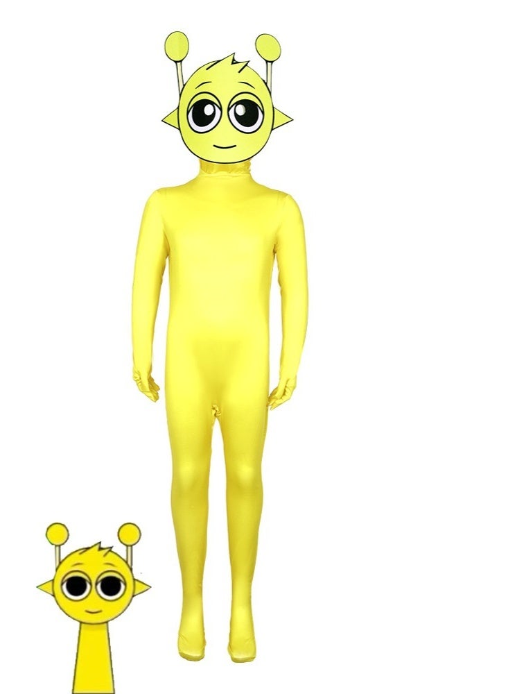 NIBEMINENT Plush rhythm box costume game peripheral close-fitting Halloween costume - Image 1