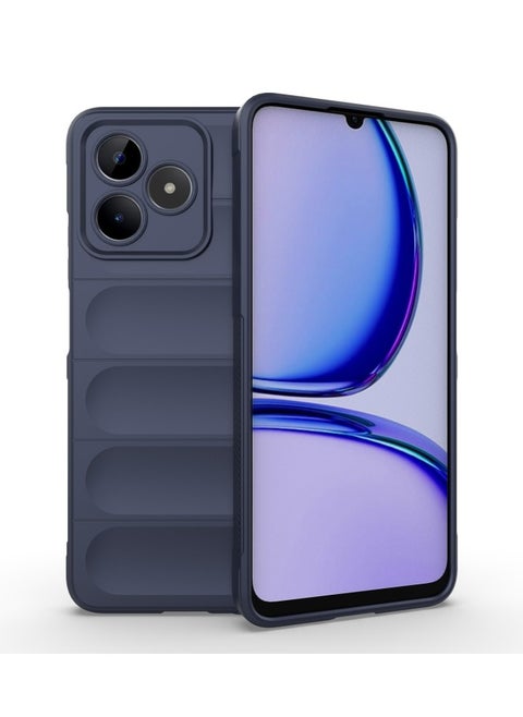 Magic Shield Anti Fall Soft Smooth Touch Realme Realme C53/C51/Note 50 Phone Case Silicone Shockproof Thin Cover (Blue)