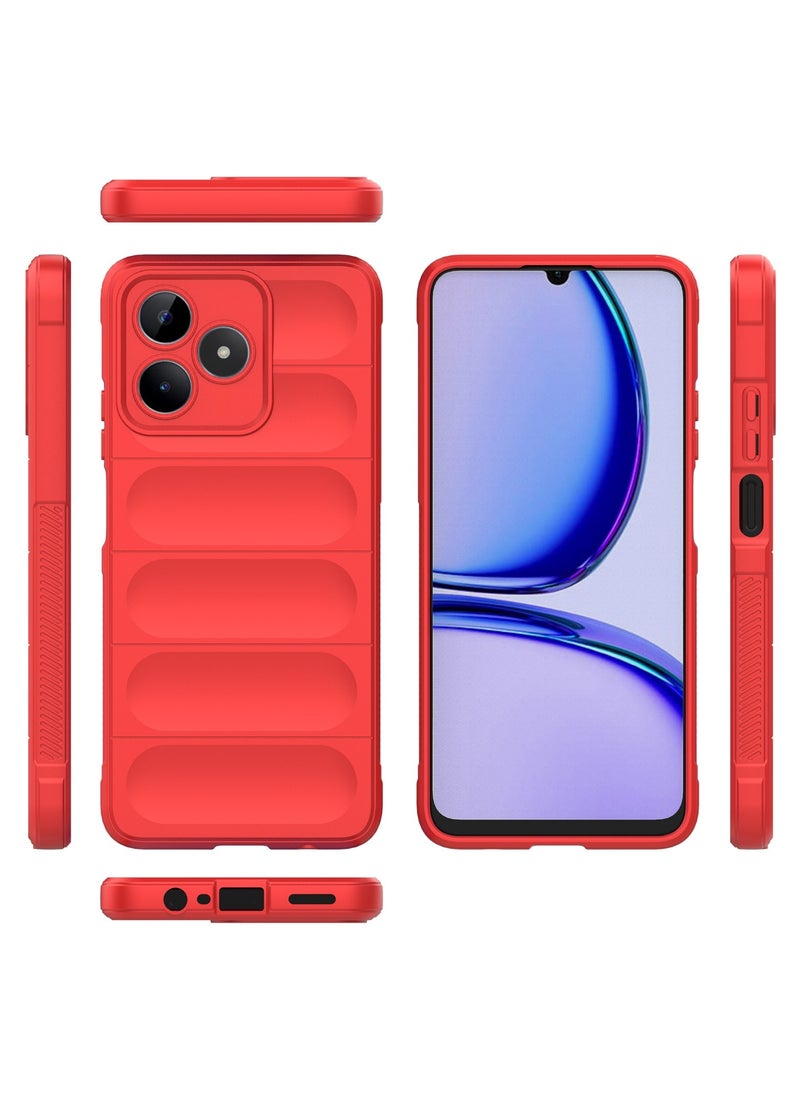Magic Shield Anti Fall Soft Smooth Touch Realme Realme C53/C51/Note 50 Phone Case Silicone Shockproof Thin Cover (Blue)