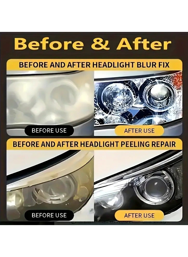 Generic Headlight renovation kit, headlight polishing, headlight scratch repair, quickly solve the problems of headlight aging, scratches, headlight yellowing and fuzzy, DIY operation is simple, headlight renovation is 90% bright as new.  - Image 2