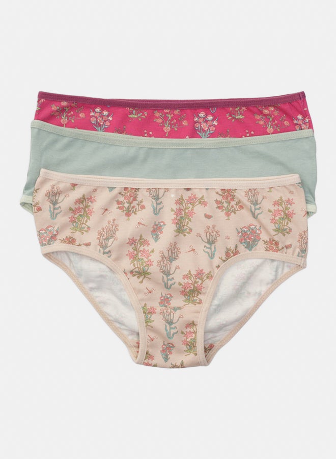 Pack of 3 Colored Brief Panties