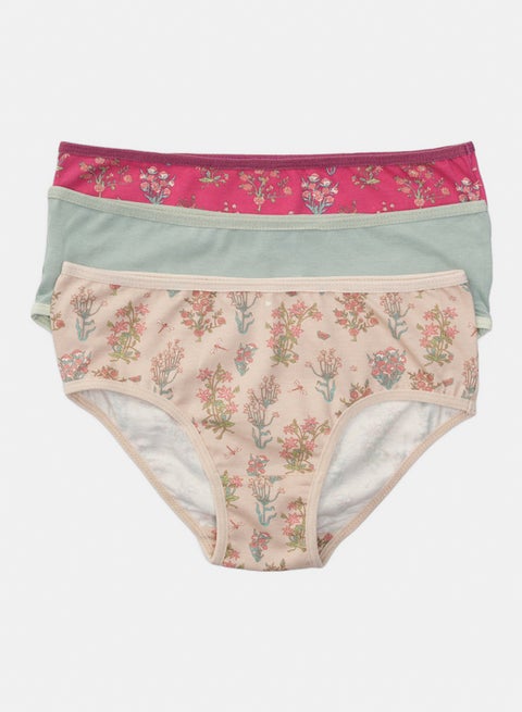 Pack of 3 Colored Brief Panties