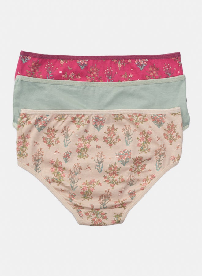 Carina Pack of 3 Colored Brief Panties - Image 2