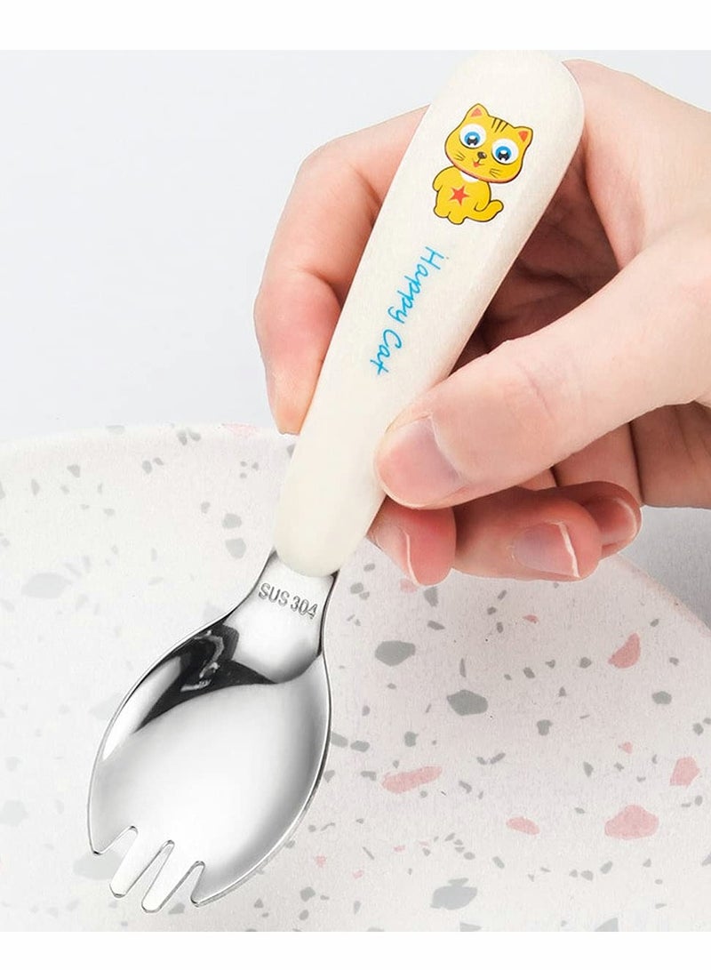 KASTWAVE أعواد تناول الطعام التدريبية للأطفال، زوج واحد للأطفال، سهلة الاستخدام للتعلم الصحيح للمبتدئين، تصميم مشبك مضاد للفك، يشمل صندوق محمول - Image 4