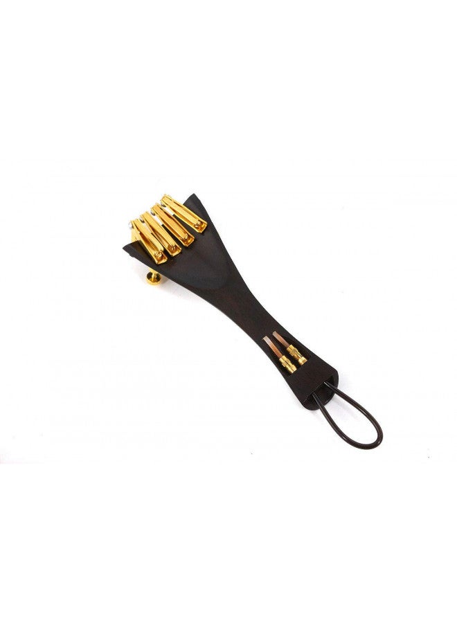 yinfente Yinfente 4/4 Violin kit Full Size Violin Accessories Peg Tailpiece Fine Tuner Chin Rest Clamp End pin Ebony wood (4/4)  - Image 3