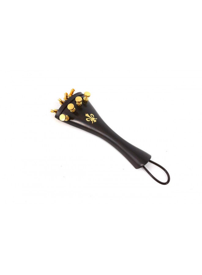 yinfente Yinfente 4/4 Violin kit Full Size Violin Accessories Peg Tailpiece Fine Tuner Chin Rest Clamp End pin Ebony wood (4/4)  - Image 2