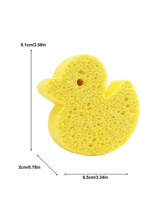 Cartoon Bath Sponge Soft Yellow Bathing Pad for Comfortable Shower Cute Animal Shape Strong Water Absorption for Skin Care - Image 2
