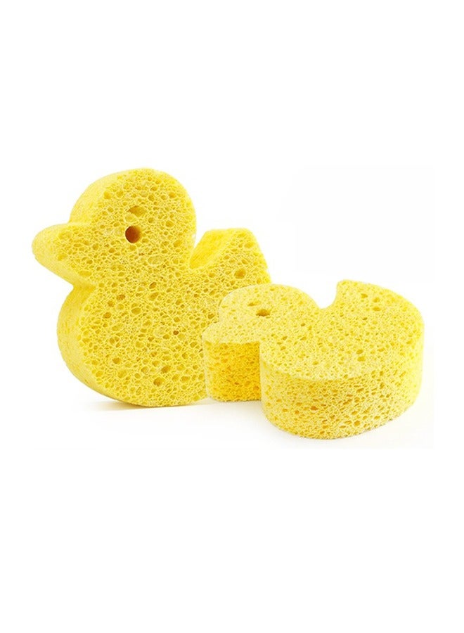 Cartoon Bath Sponge Soft Yellow Bathing Pad for Comfortable Shower Cute Animal Shape Strong Water Absorption for Skin Care - Image 1