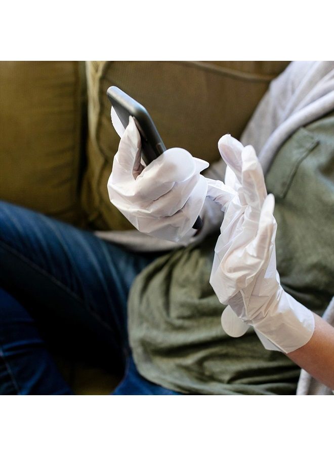 Aveeno Repairing CICA Hand Mask with Prebiotic Oat and Shea Butter for Moisturizing, Extra Dry Skin, Paraben and Fragrance Free, 1 Pair of Single Use Gloves - Image 5