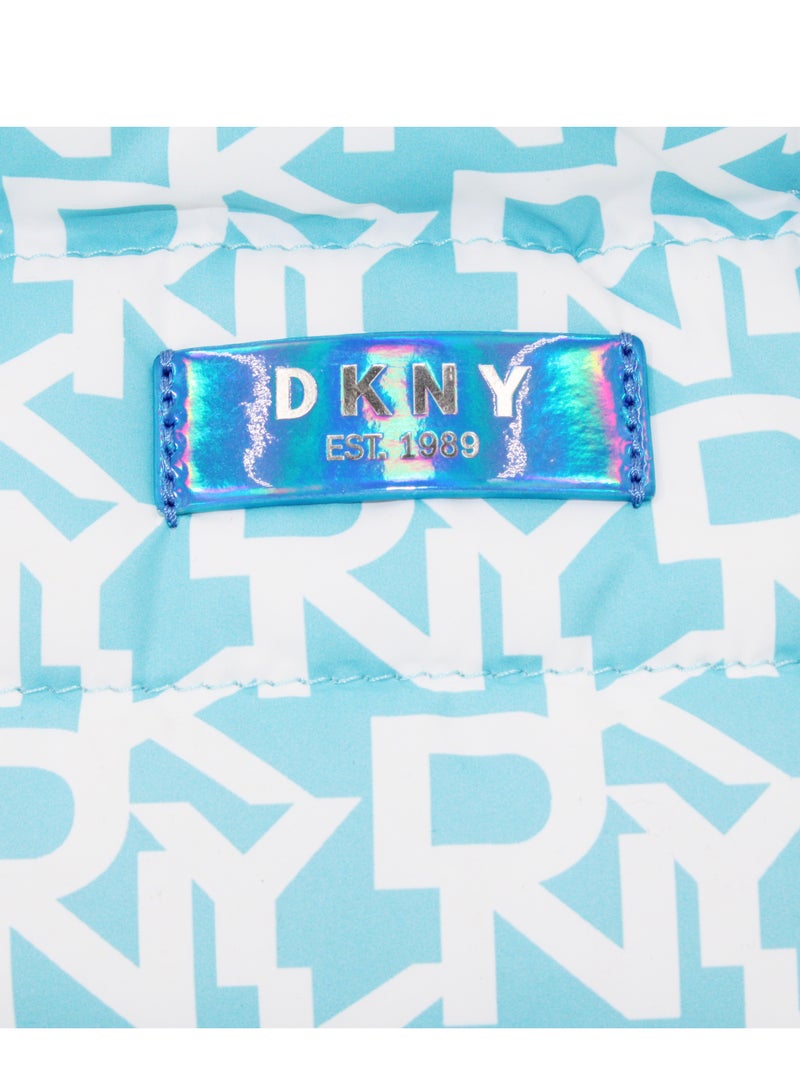 DKNY Signature Puffer Mini Tote Cosmetic Bag, Travel Make up Bag Small, Small Lightweight Cosmetic Bag Storage Bag, Small Makeup Bag, Travel Toiletry Bag - Image 2