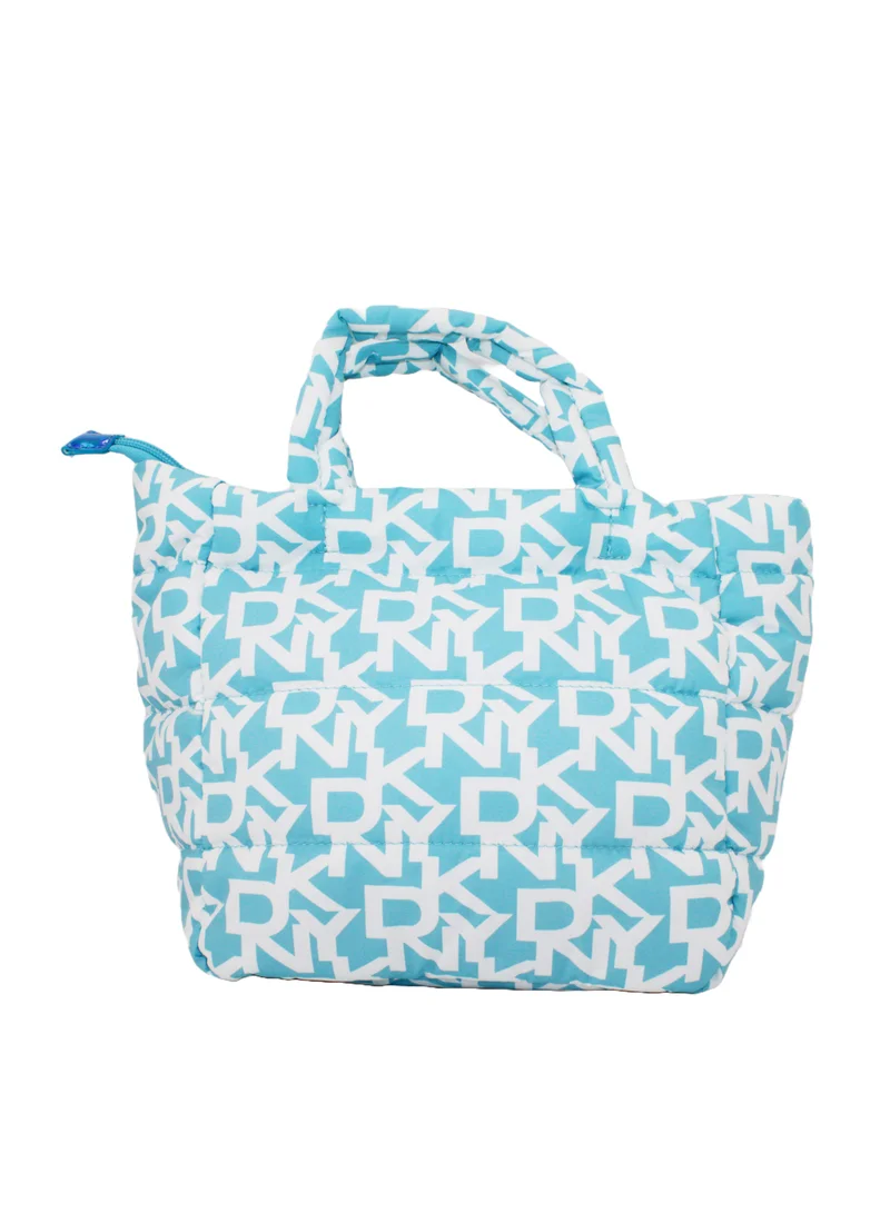 DKNY DKNY Signature Puffer Mini Tote Cosmetic Bag, Travel Make up Bag Small, Small Lightweight Cosmetic Bag Storage Bag, Small Makeup Bag, Travel Toiletry Bag