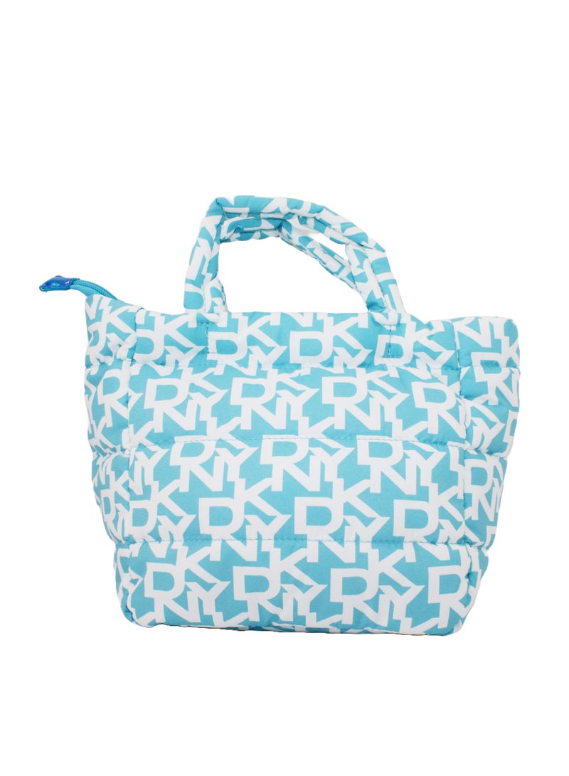 DKNY Signature Puffer Mini Tote Cosmetic Bag, Travel Make up Bag Small, Small Lightweight Cosmetic Bag Storage Bag, Small Makeup Bag, Travel Toiletry Bag - Image 5