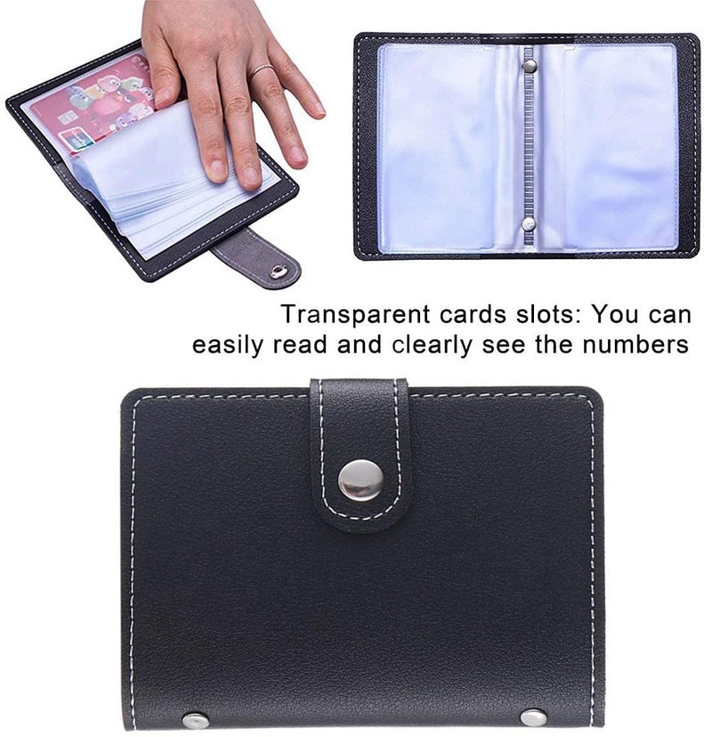 Stealodeal Black 26 Slots Laether Debit/Credit/ATM Man/Women Card Holder - Image 5