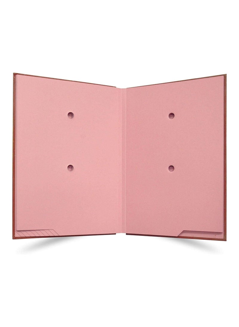 FIS Signature Book, Vinyl Material Cover, 18 Sheets, Brown Color, 240 x 340 mm - FSCL18 - Image 2