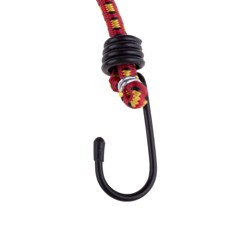 Stalwart Bungee Cords - 10-Pack Virgin Rubber 12-Inch Cordage With Heavy-Duty Vinyl-Coated Hooks And Fabric Wrapping - Truck Accessories By Stalwart (Red) - Image 4