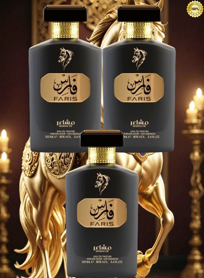 FARIS 3 Pieces Faris Mashair Faan Perfume EDP 100ML - Image 1
