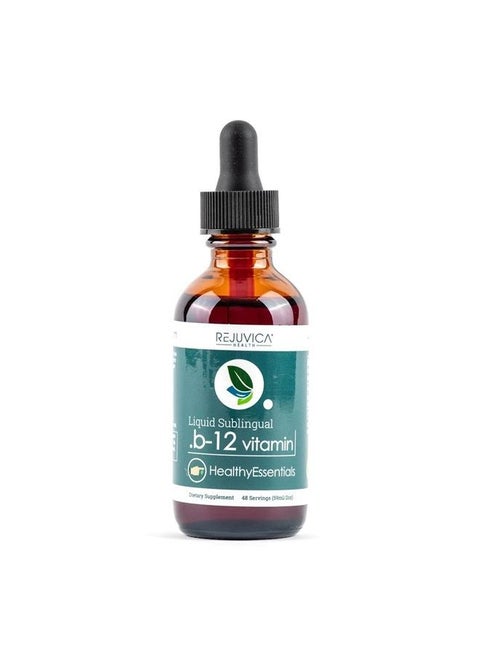 Essential B-12 Liquid B12, Supports Energy and a Healthy Nervous System - Convenient Liquid Dropper Absorbs Fast & Tastes Great