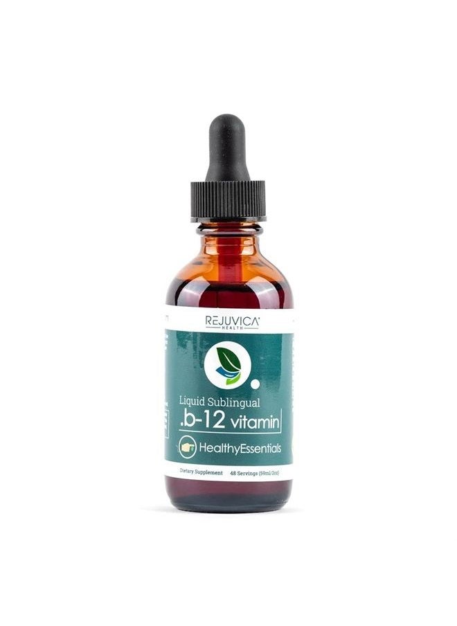 Rejuvica Health Essential B-12 Liquid B12, Supports Energy and a Healthy Nervous System - Convenient Liquid Dropper Absorbs Fast & Tastes Great  - Image 1