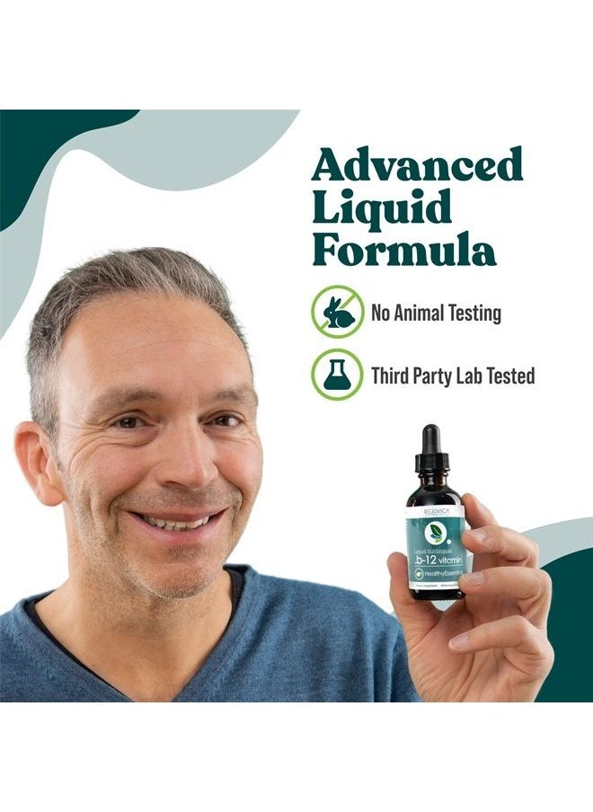 Rejuvica Health Essential B-12 Liquid B12, Supports Energy and a Healthy Nervous System - Convenient Liquid Dropper Absorbs Fast & Tastes Great  - Image 5
