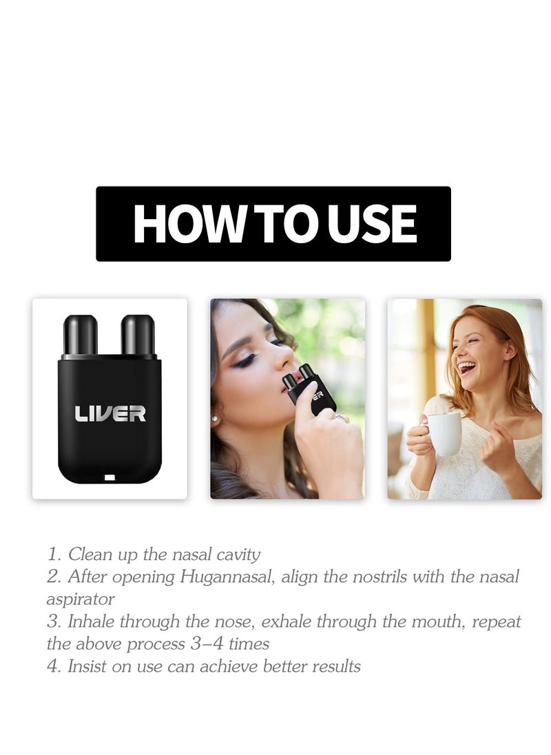 Liver Cleansing Nasal Herbal Box for Relieve Nasal Congestion and Clean Nasal Cavity, Natural and Safe Essential Oils Inhalers