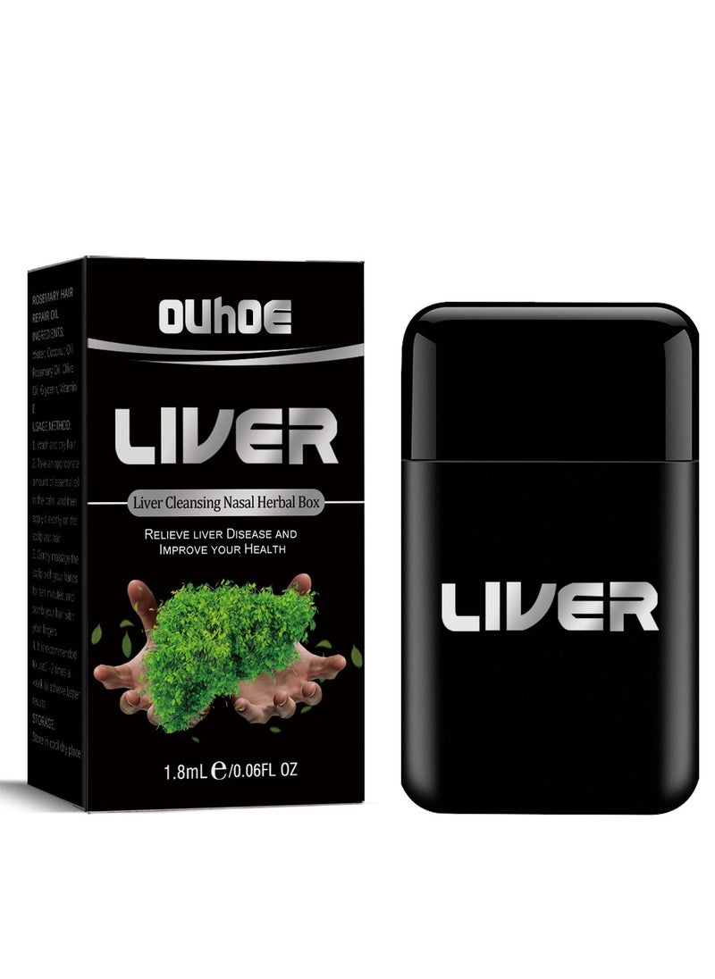 Liver Cleansing Nasal Herbal Box for Relieve Nasal Congestion and Clean Nasal Cavity, Natural and Safe Essential Oils Inhalers
