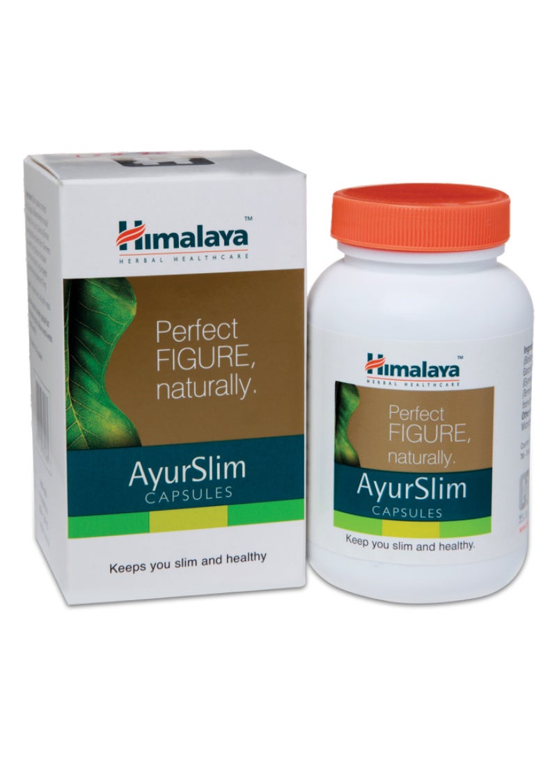 H and M - AyurSlim Perfect Figure Natural Supplement - 120 Capsules - Image 1