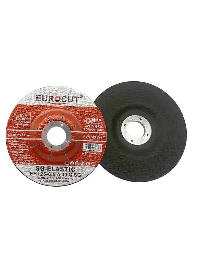 5 Pieces 4.5 Inch 115x6x22.2mm Medium Grit Grinding Disc For Angle Grinder Rust Removal And Sharpening - Image 2