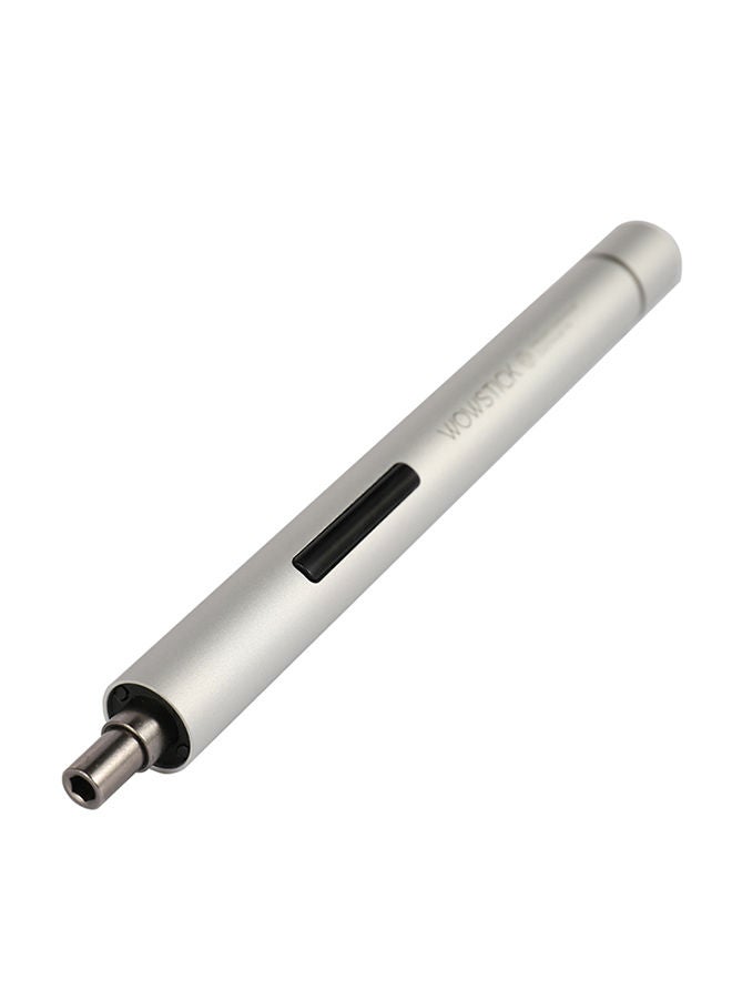 NIBEMINENT Mini Electric Screw Driver Kit With 20 Different Bits And Base Silver 0.279kg 