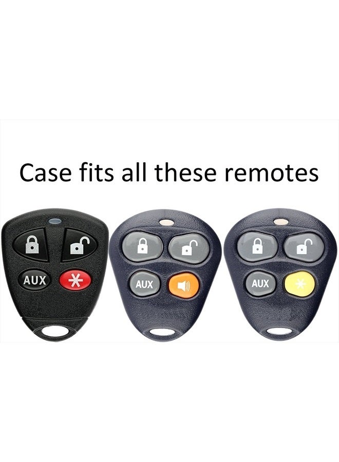 KeylessOption Keyless Entry Remote Control Starter Car Key Fob Case Shell Outer Cover Button Pads For Viper Automate Alarms (Pack of 2) - Image 4
