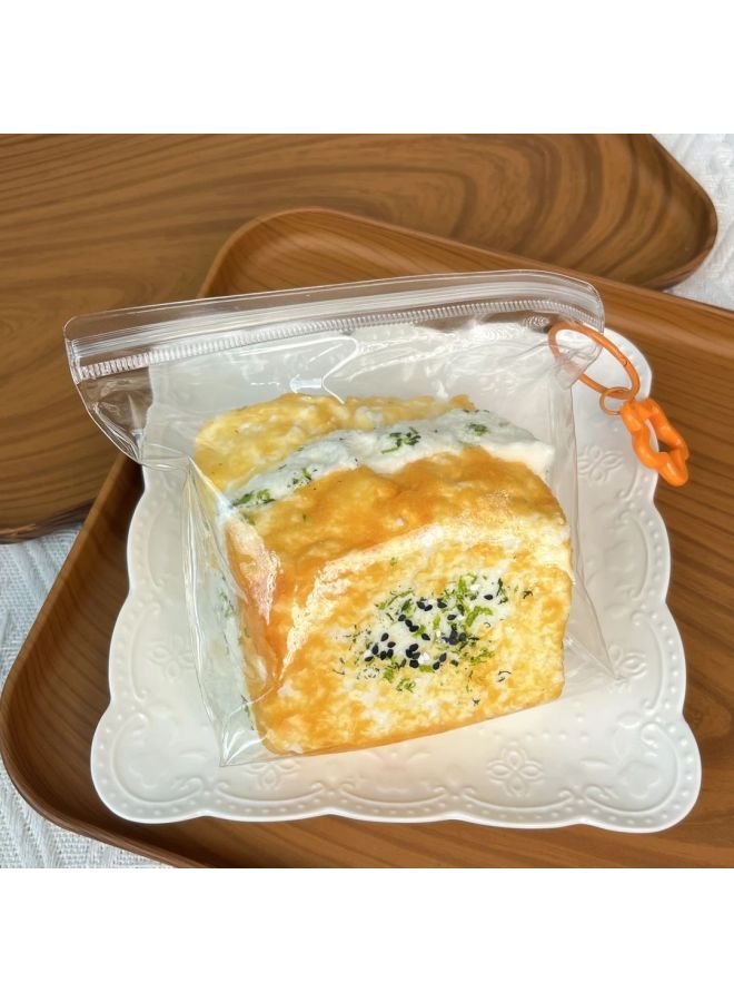 Loquat Handmade Food Grade Silicone Cream Mud Sense Kneading Music Decompression Relief Toy Handmade DIY-Color:Spongebob Squarepants Burger (210g)-Specifications:Purely Handmade Silicone Pinch And Free Rep - Image 3