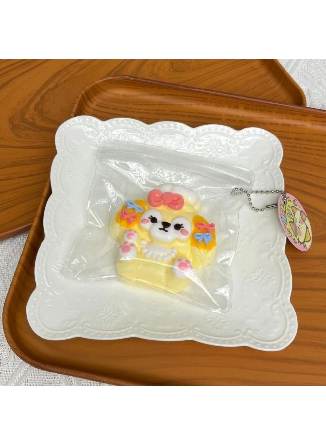 Loquat Handmade Food Grade Silicone Cream Mud Sense Kneading Music Decompression Relief Toy Handmade DIY-Color:Spongebob Squarepants Burger (210g)-Specifications:Purely Handmade Silicone Pinch And Free Rep - Image 5