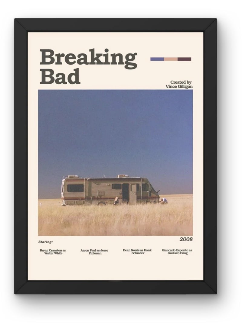 Breaking Bad Black Frame   20X30 