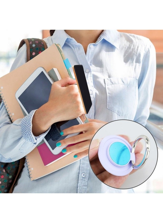 Beauenty 2 Pcs Mobile Phone Ring Holder, Purple Finger Ring Stand, Magnetic Mount, 360° Adjustable Rotating Phone Ring Holder, Mobile Phone Stand, for All Smart Phones and Phone Cases  - Image 3