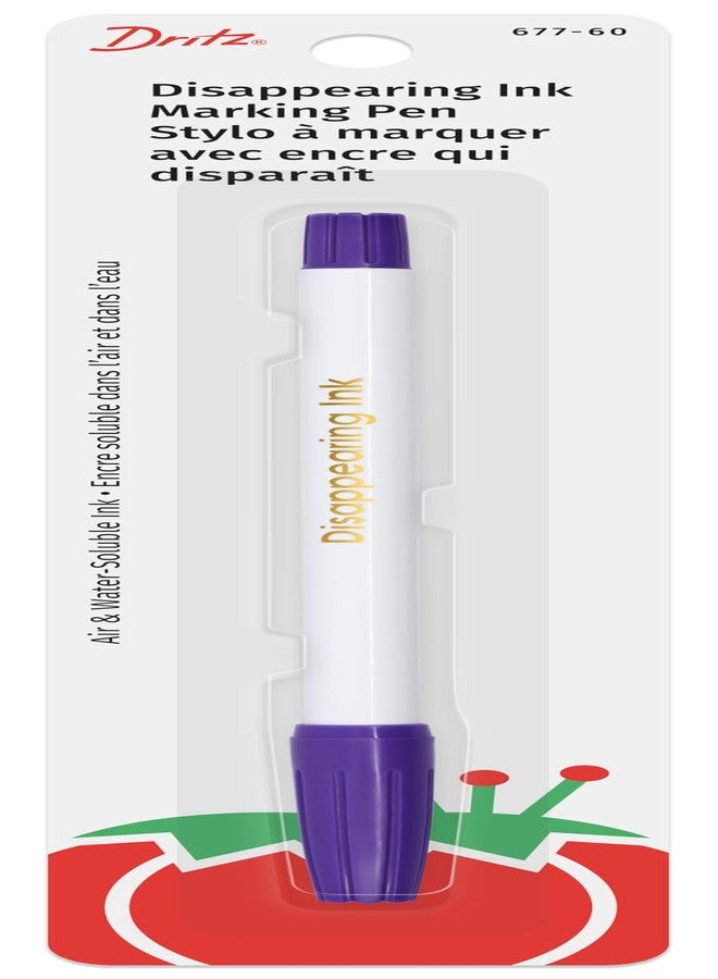 Dritz 677-60 Disappearing Ink Marking Pen, Purple, 8.75 x 2.88 x 0.63 - Image 1