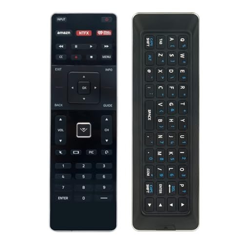 WINFLIKE XRT500 Qwerty Keyboard Remote Control with Backlight Compatible with Vizio TV M43-C1 M49-C1 M50-C1 M55-C2 M60-C3 M65-C1 M70-C3 M75-C1 M80-C3 M322I-B1 M422I-B1 M492I-B2 M502I-B1 M552I-B2 M602I-B3 M652I - Image 5