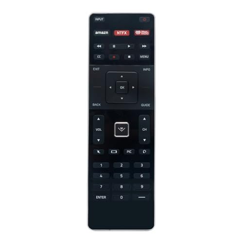 WINFLIKE XRT500 Qwerty Keyboard Remote Control with Backlight Compatible with Vizio TV M43-C1 M49-C1 M50-C1 M55-C2 M60-C3 M65-C1 M70-C3 M75-C1 M80-C3 M322I-B1 M422I-B1 M492I-B2 M502I-B1 M552I-B2 M602I-B3 M652I - Image 1
