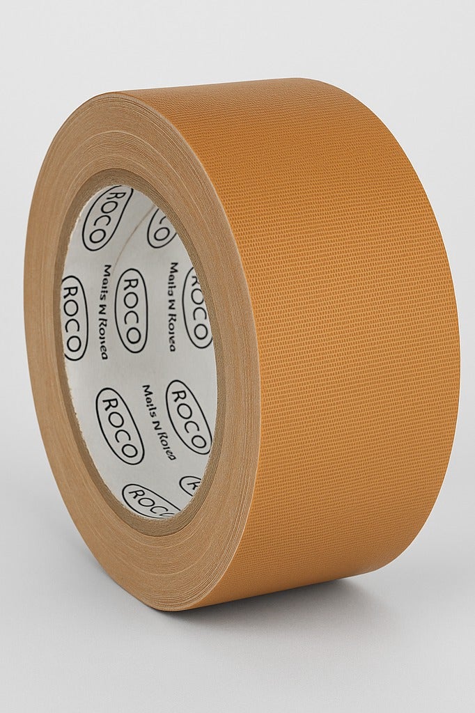 ROCO Brown Cloth Tape 1.5 x 25m – Strong Adhesive, Heavy Duty, Multipurpose Packing, Repair, DIY, Office and School Use - Image 1