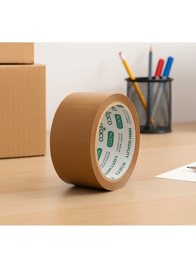 ROCO Brown Cloth Tape 1.5 x 25m – Strong Adhesive, Heavy Duty, Multipurpose Packing, Repair, DIY, Office and School Use - Image 2