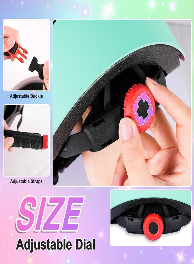 Banzk Adjustable Kids Bike Helmet with Knee Pads Elbow Pads Wrist Guards for Age 3-5-8-14+ Youth/Teens,Ventilation Multi-Sport Scooter Roller Skate Rollerblading Skateboarding Climbing Cycling - Image 5