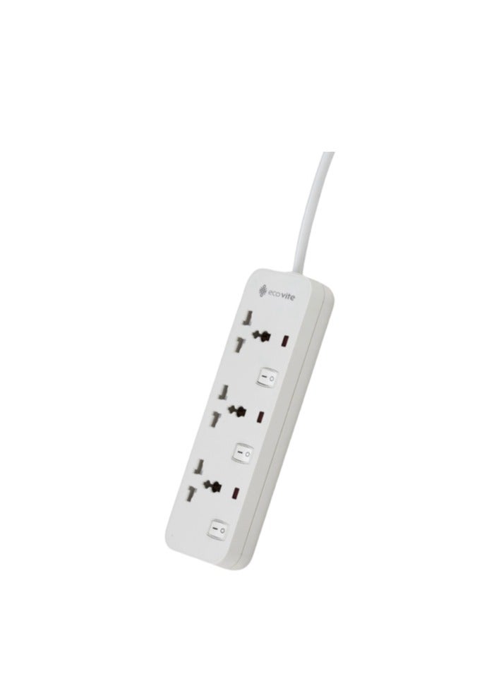 eco vite EcoVite 3-Way Power Strip – 3 Meter Cable | ECAS Approved - Image 1