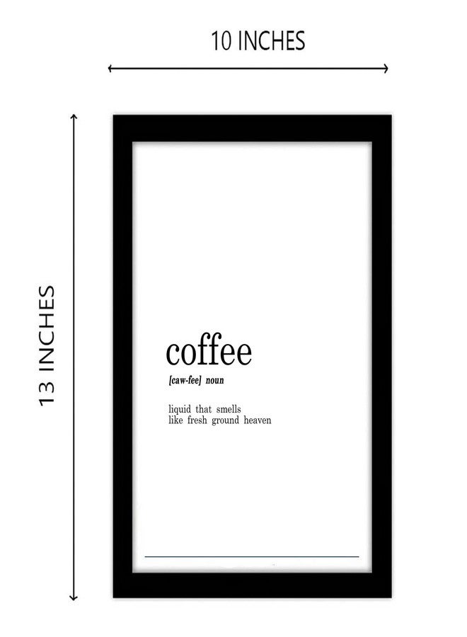 GRAY WALL Good Hope Coffee Definition Funny Quote Frame Poster For Cafe Restaurants | Dictionary Framed Poster | Black & White Print A4 Size 10inch x 13inch For Wall Decoration Office Living Room Kitchen Hostel & Room Decor Photo Frame - Image 3