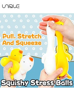 Duck Squishy Stress Ball 1 Pack - Dough Ball Squeeze Fidget Toys for Kids and Adults - Cute Animal Squish Squeeze Ball, Pull and Stretch, Stress Relief Balls for Anxiety, Anger, Autism, ADHD（White + Yellow） - pzsku/Z487A2D0B688580E6472BZ/45/_/1725587377/b7378807-9ca5-4f0d-ba7e-e7afd58b5378