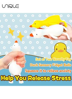 Duck Squishy Stress Ball 1 Pack - Dough Ball Squeeze Fidget Toys for Kids and Adults - Cute Animal Squish Squeeze Ball, Pull and Stretch, Stress Relief Balls for Anxiety, Anger, Autism, ADHD（White + Yellow） - pzsku/Z487A2D0B688580E6472BZ/45/_/1725587408/e253da1f-334e-4e8a-b1b4-8043b476a610