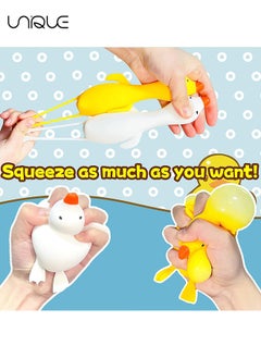 Duck Squishy Stress Ball 1 Pack - Dough Ball Squeeze Fidget Toys for Kids and Adults - Cute Animal Squish Squeeze Ball, Pull and Stretch, Stress Relief Balls for Anxiety, Anger, Autism, ADHD（White + Yellow） - pzsku/Z487A2D0B688580E6472BZ/45/_/1725587538/6fea533e-a174-4f04-886b-9c42f133172f