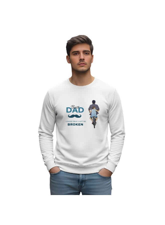 PRINTSHOP4ME Father's Day Mens Sweatshirt–Full Sleeve,Round Neck,Soft Cotton Sweatshirt|Casual Everyday Outfit|Mens Sweatshirt For Father's Day - Image 1