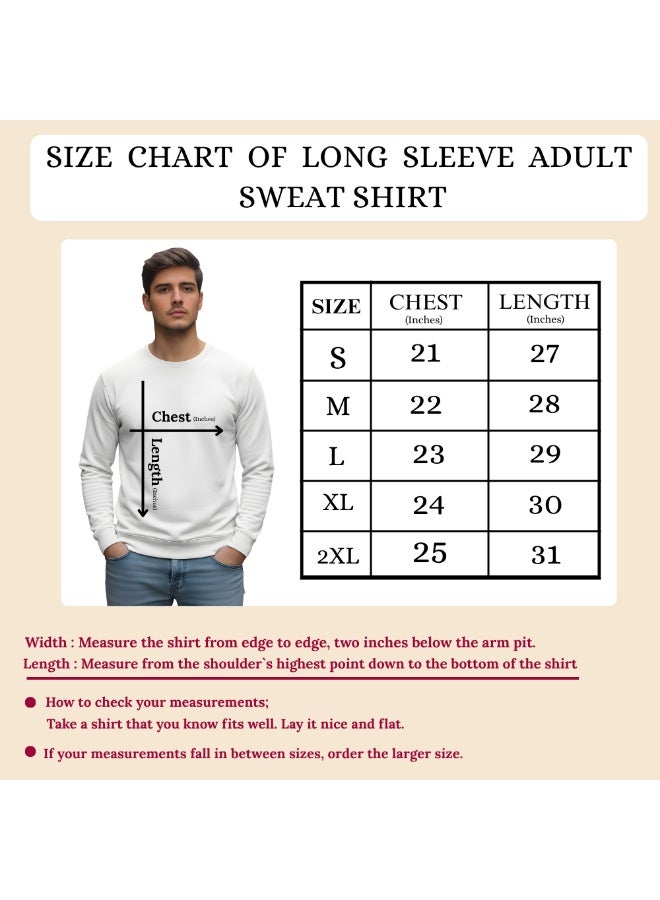 PRINTSHOP4ME Father's Day Mens Sweatshirt–Full Sleeve,Round Neck,Soft Cotton Sweatshirt|Casual Everyday Outfit|Mens Sweatshirt For Father's Day - Image 2