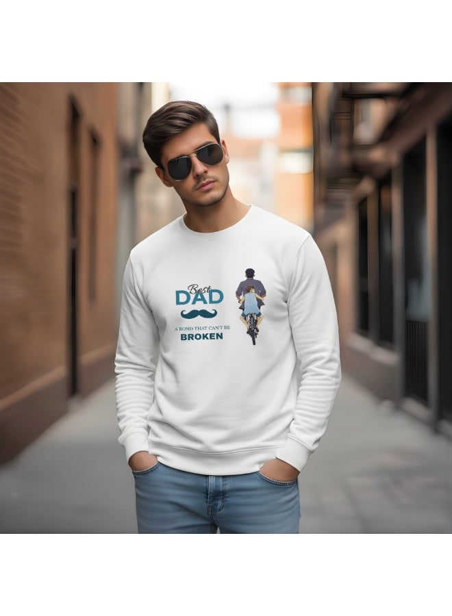 PRINTSHOP4ME Father's Day Mens Sweatshirt–Full Sleeve,Round Neck,Soft Cotton Sweatshirt|Casual Everyday Outfit|Mens Sweatshirt For Father's Day - Image 3