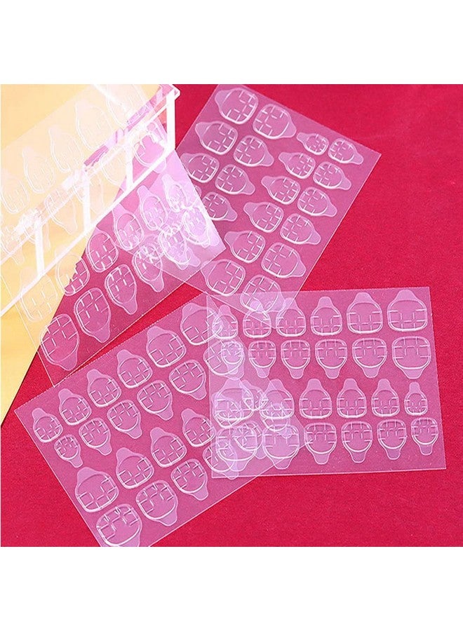 نوفال 1200 قطعة (50 ورقة) علامات لاصقة للأظافر، علامات لاصقة مقاومة للماء قابلة للتنفس، أطراف أظافر صناعية لاصقة، ملصقات لاصقة لاصقة للغاية لفن الأظافر بالضغط - Image 5